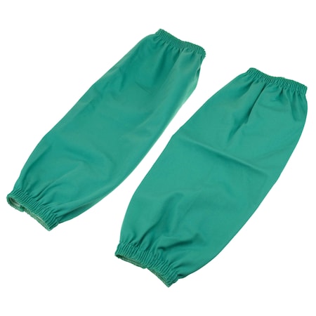 Powerweld FR Cotton Welding Sleeves, 9oz Green, 18 in. Length w/ Thin Elastics, PR PWGFRS